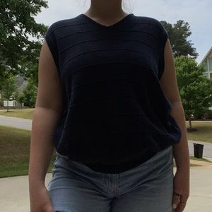 Navy Blue Sweater Vest
